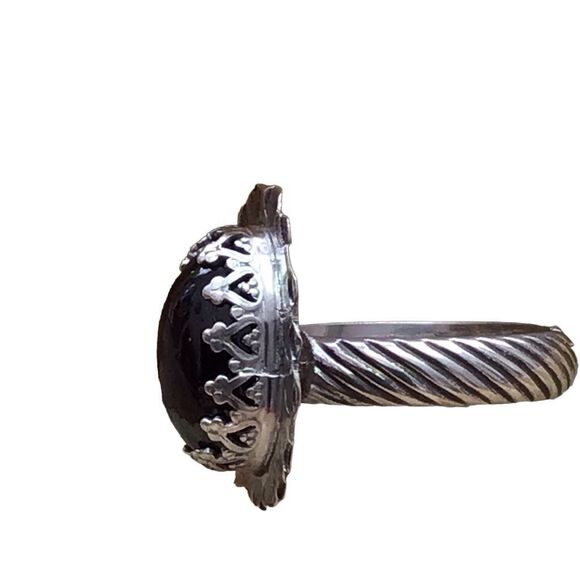 Ring, Garnet and Sterling Silver Ring, Handmade, size 8.5, NEW, Artisan - Picture 3 of 10